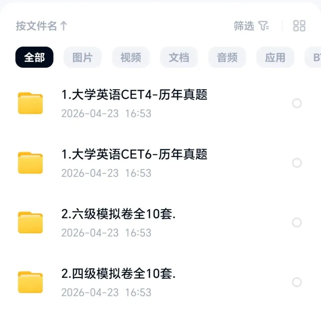 四六级真题pdf合集包含25年12月份试卷电子版-第1张图片-四季读书网