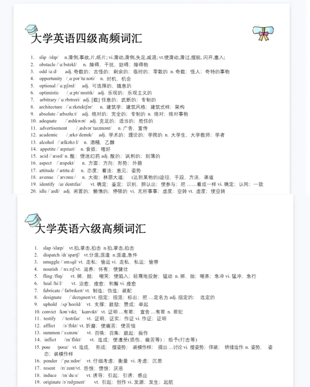 四六级真题pdf合集包含25年12月份试卷电子版-第4张图片-四季读书网