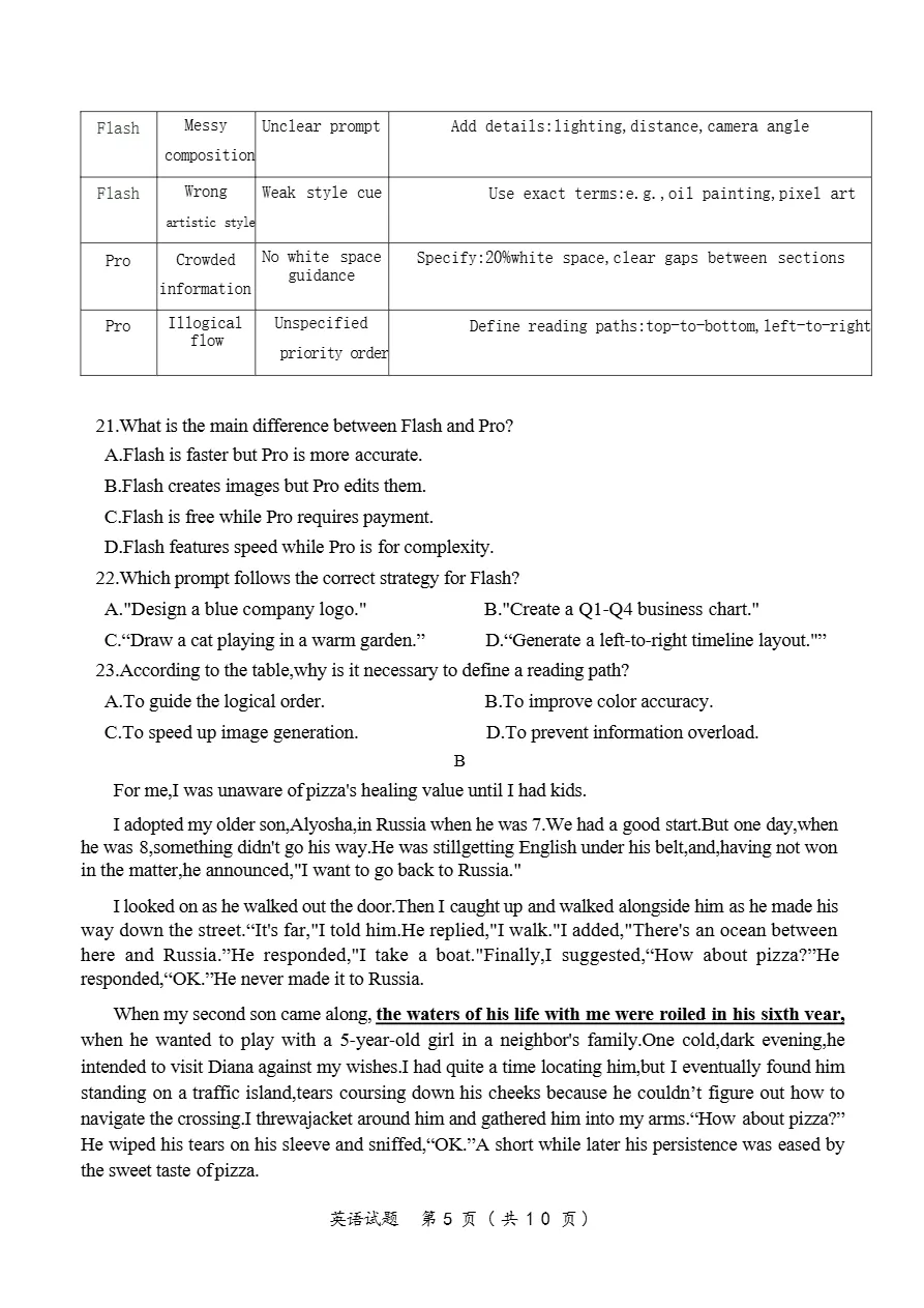试卷分享:浙江省镇海中学2026年5月高三高考模拟测试-第5张图片-四季读书网