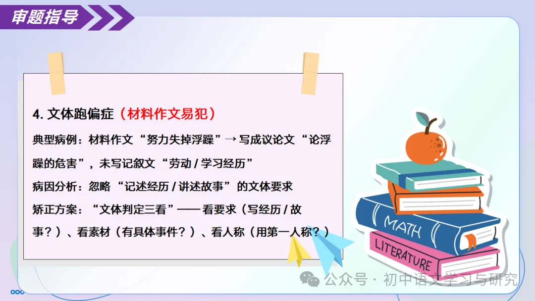 中考语文记叙文写作:审题黄金法则 ppt-第34张图片-四季读书网