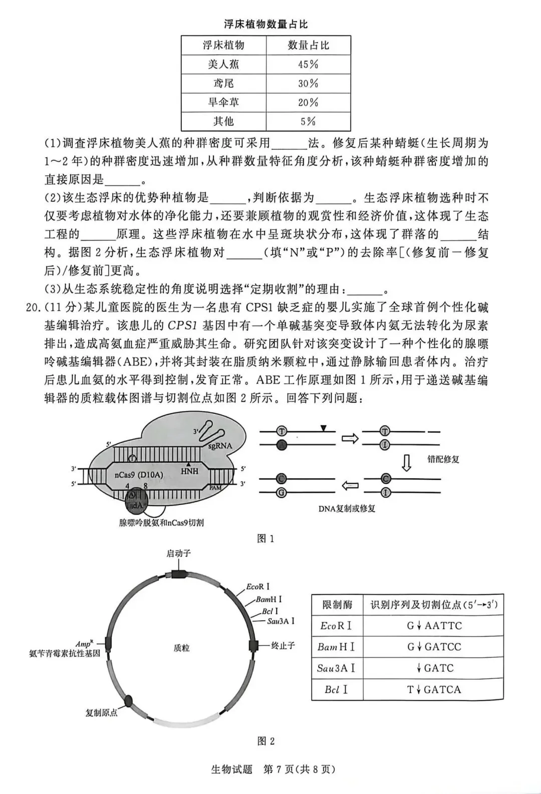 【高中生物】高三冲刺生物模拟试卷(3)-第8张图片-四季读书网