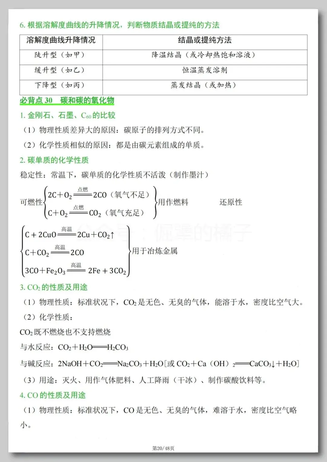 中考化学必背知识点-第21张图片-四季读书网
