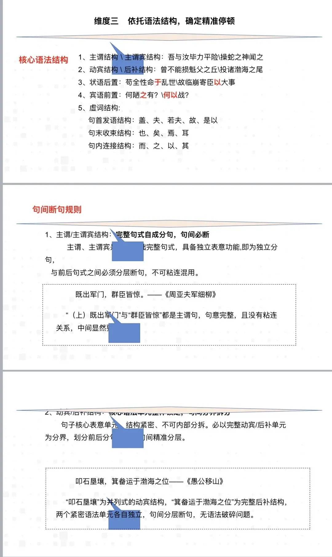 课件|2026年中考基于语义、逻辑、语法和标志词的断句-第7张图片-四季读书网