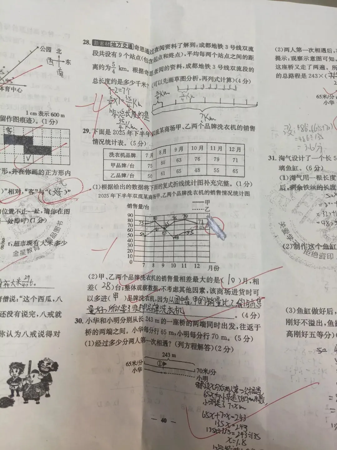 我儿对79分的数学试卷做错题分析-第5张图片-四季读书网