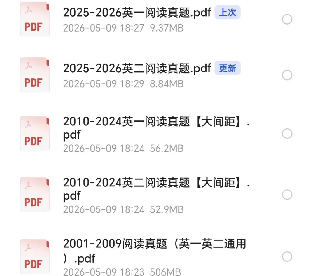 27考研|考研英语真题分题型版(阅读、翻译、完型、新题型),免费下载-第2张图片-四季读书网