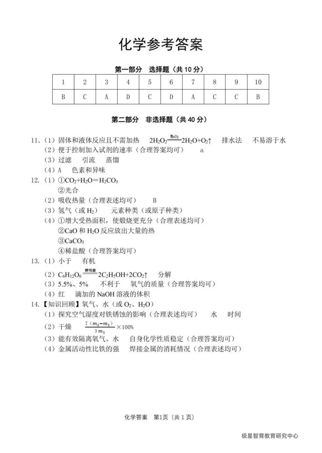 2026辽宁中考大连市二模试卷含答案(化学)-第7张图片-四季读书网