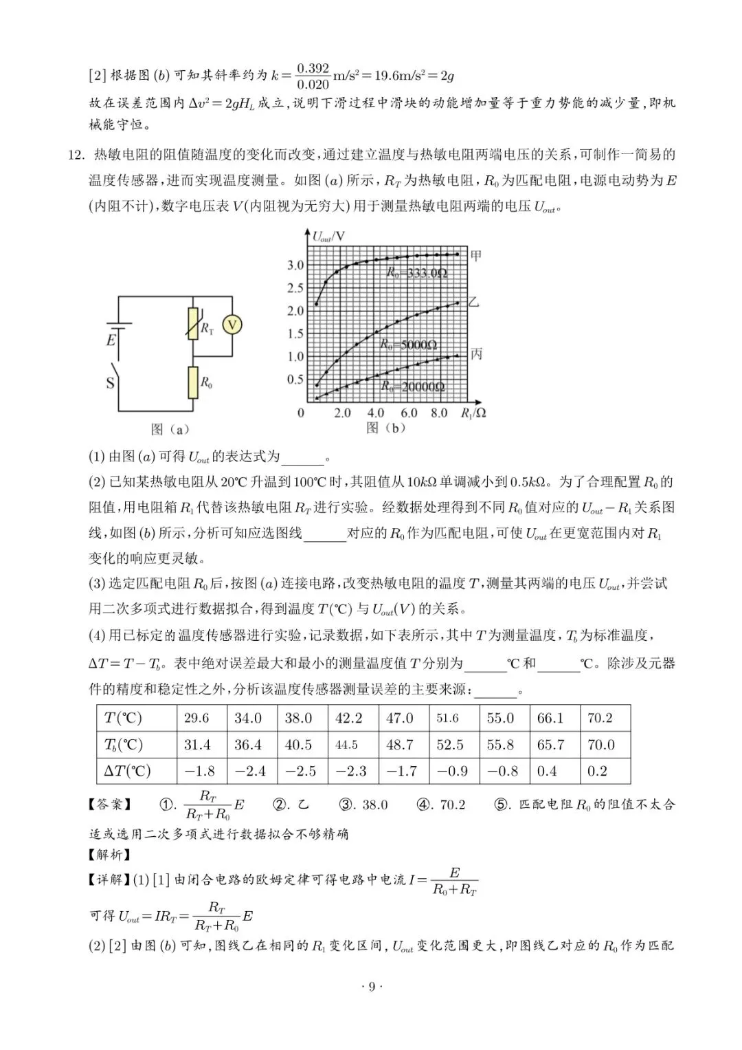 2025高考物理真题+答案 27省市合集(word版)-第11张图片-四季读书网