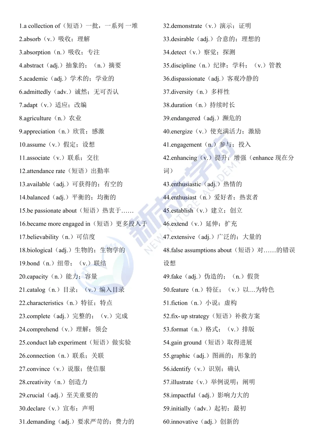 高考英语真题高频词(考前必看)-第3张图片-四季读书网