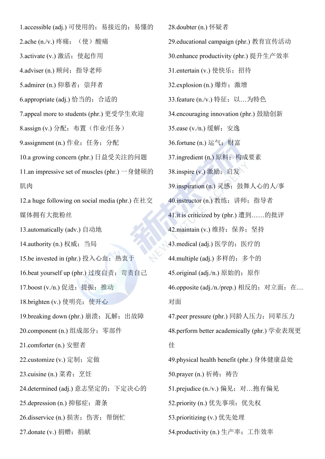 高考英语真题高频词(考前必看)-第6张图片-四季读书网