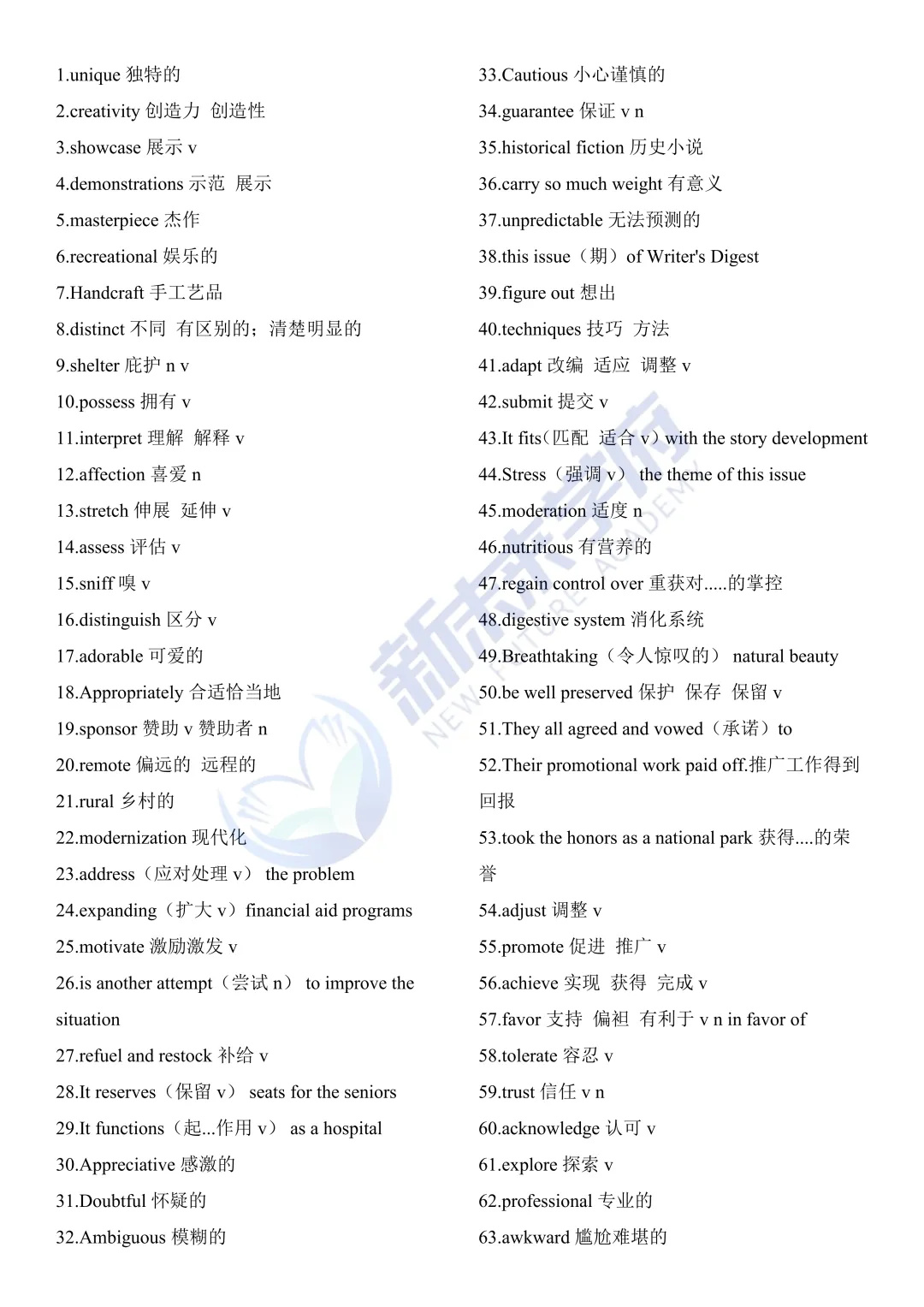 高考英语真题高频词(考前必看)-第15张图片-四季读书网