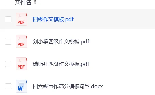 2026年英语四级CET4真题必背作文范文模板汇总带翻译PDF版-第1张图片-四季读书网
