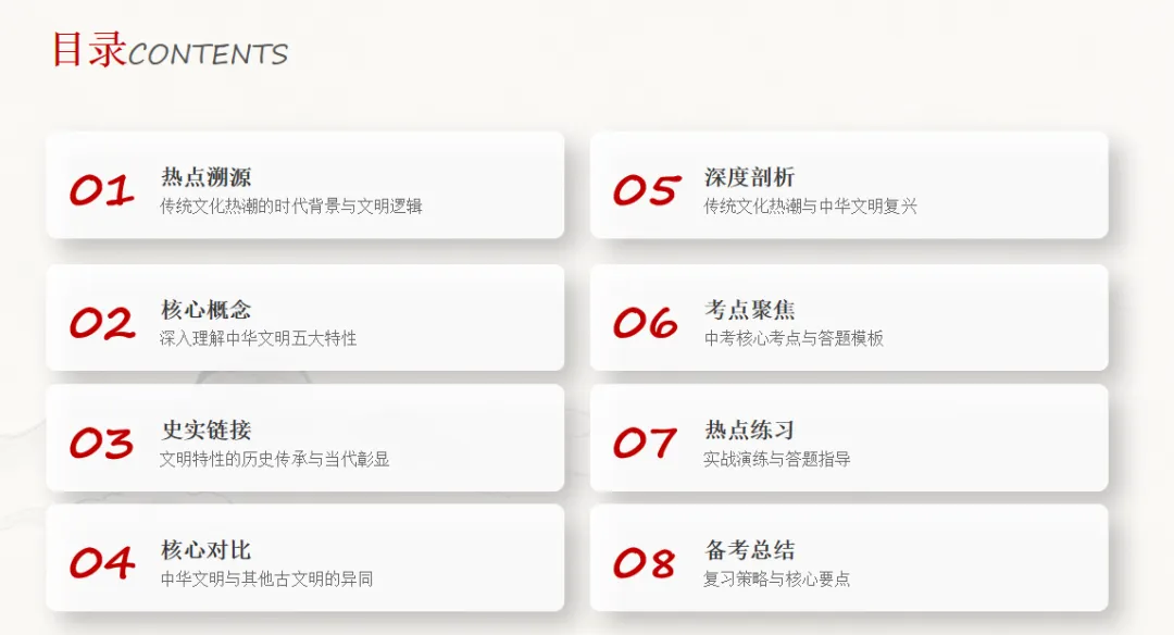2026年中考历史热点专题(十二)从中国传统文化热潮看中华文明的五大特性-第3张图片-四季读书网