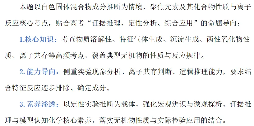 真题研修||元素及其化合物的性质与应用-第14张图片-四季读书网 真题研修||元素及其化合物的性质与应用-第14张图片-四季读书网