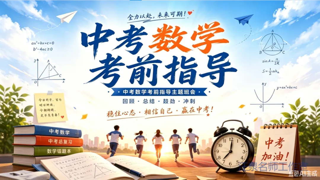 2026年中考数学考前指导-第11张图片-四季读书网