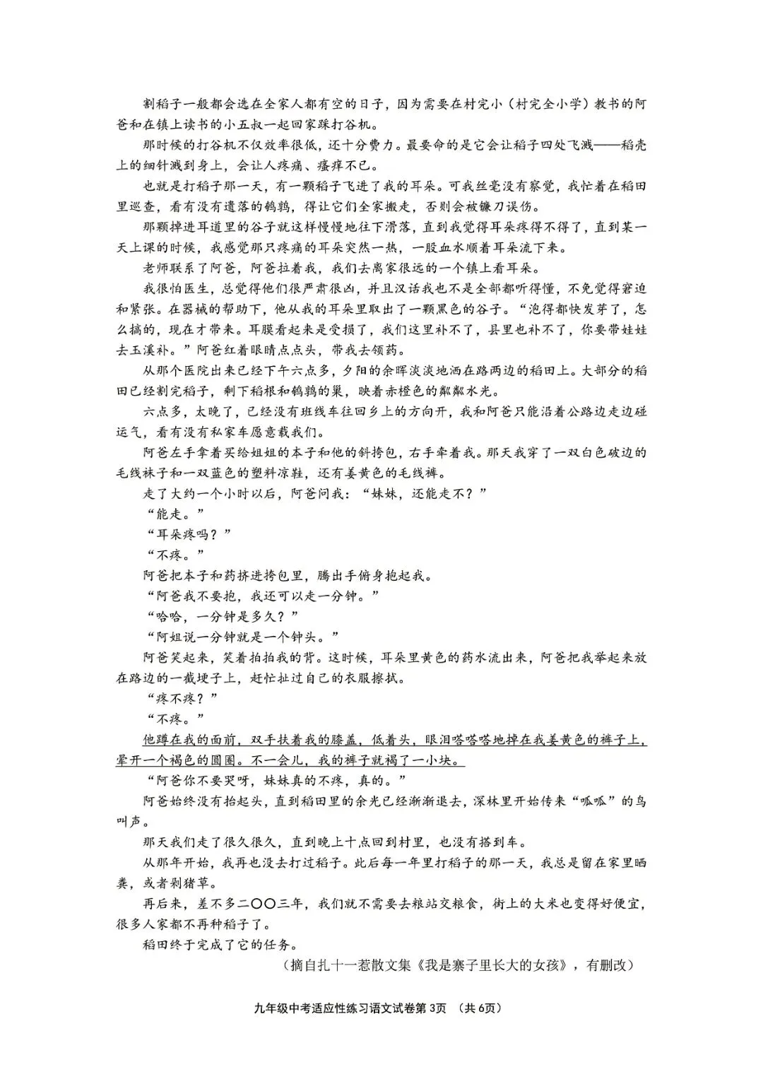绍兴市柯桥区2026年中考二模(全科试题+答案)-第54张图片-四季读书网