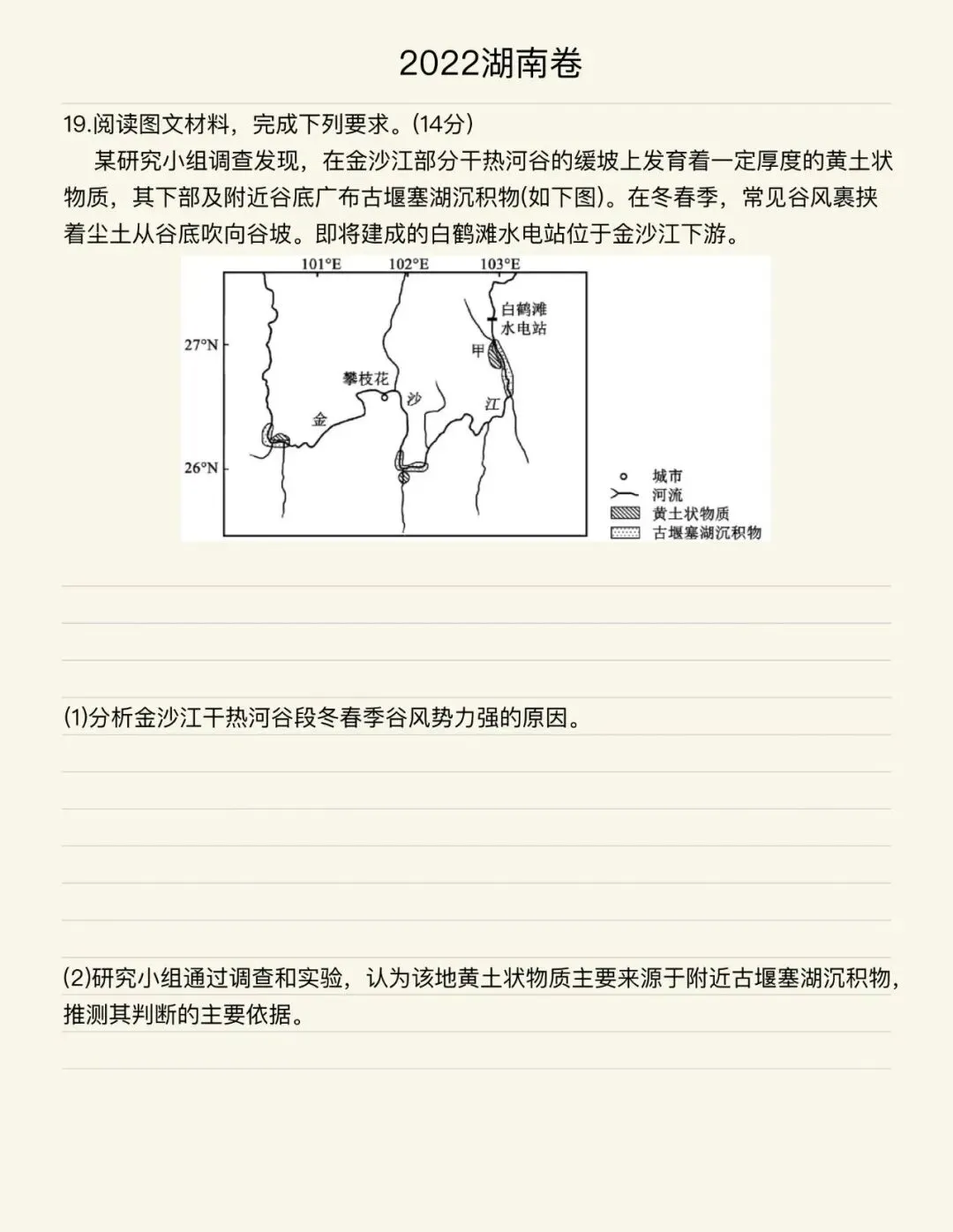 经典真题(综合题)|谷风与地貌-第4张图片-四季读书网