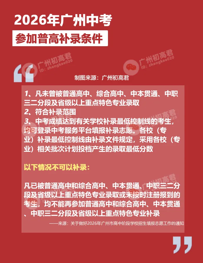 广州中考补录政策解读!-第1张图片-四季读书网