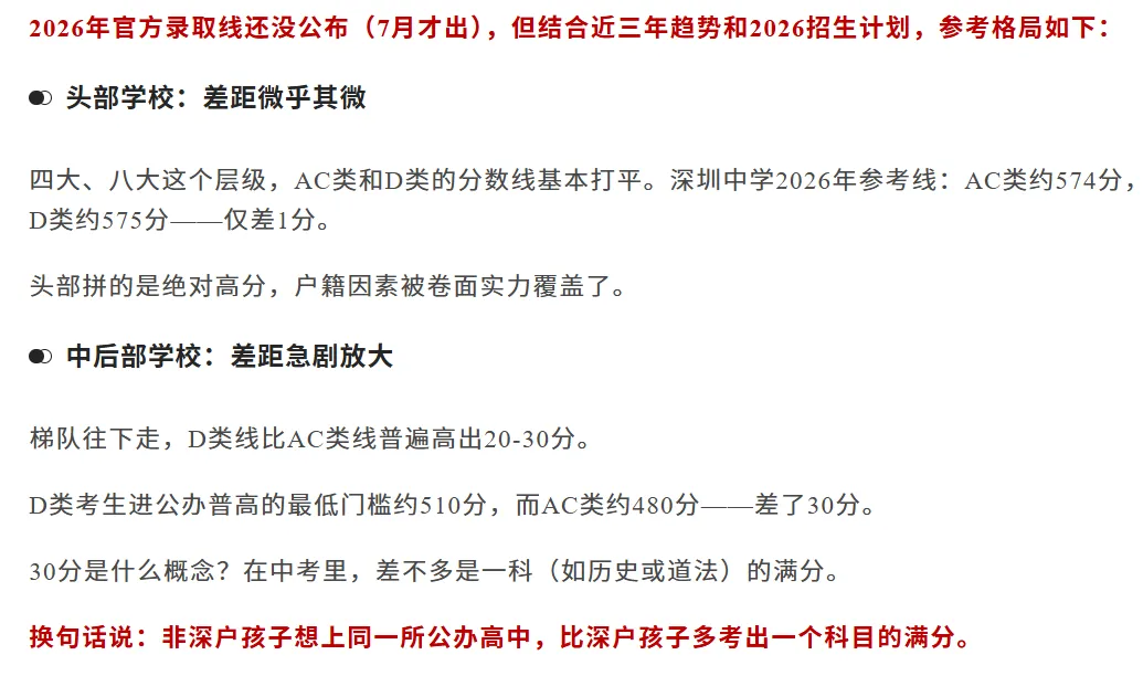 深户和非深户 | 中考差别到底差在哪?一文搞懂!-第4张图片-四季读书网