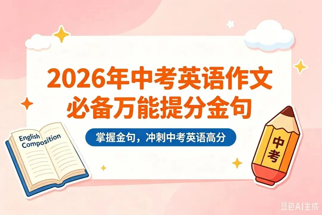 2026年中考英语作文必备万能提分金句(计划与安排)-第1张图片-四季读书网
