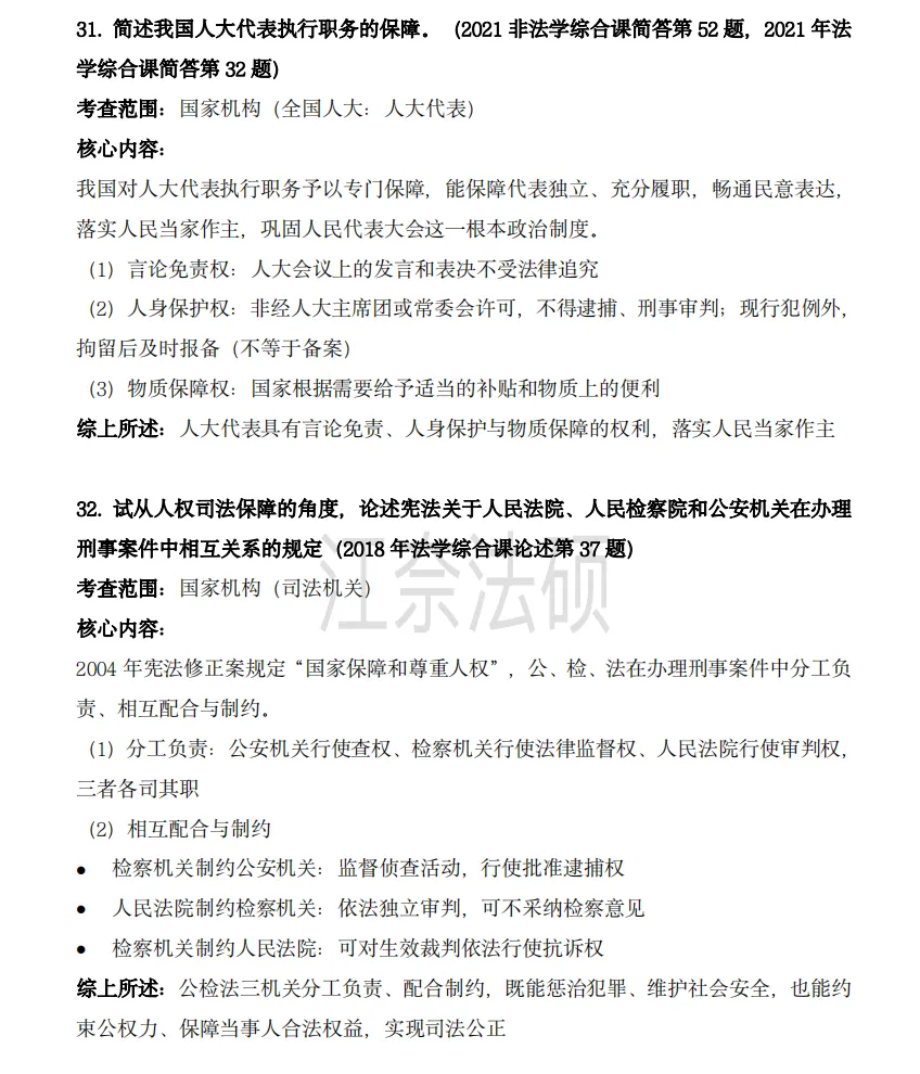 备考资料:法硕综合(中国宪法)历年精选真题-第11张图片-四季读书网