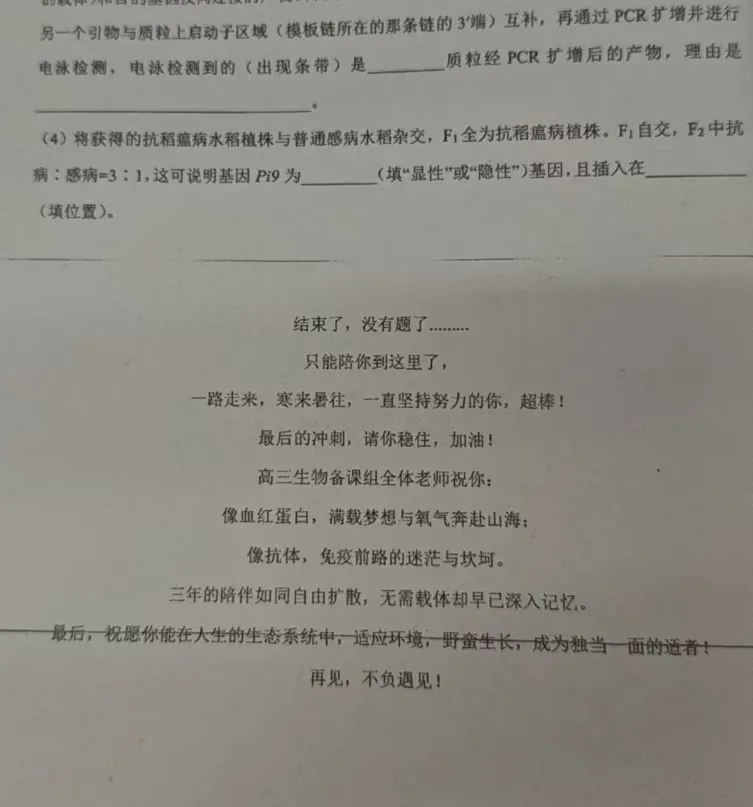 一纸模考砺成长,卷尾笔墨寄前程|致即将赴考的太行学子-第20张图片-四季读书网