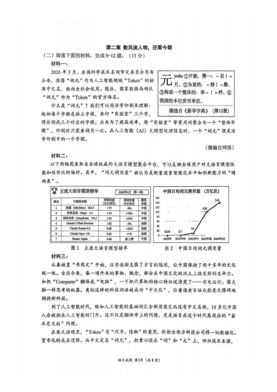 厦门初三二模真题又更新了!集美区英语卷出现了《给阿嫲的情书》+“春假”!-第23张图片-四季读书网