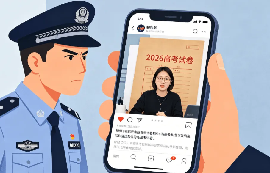美梦落空!谎称售卖2026高考真题骗钱,男子刚露头就被警方拿下-第1张图片-四季读书网