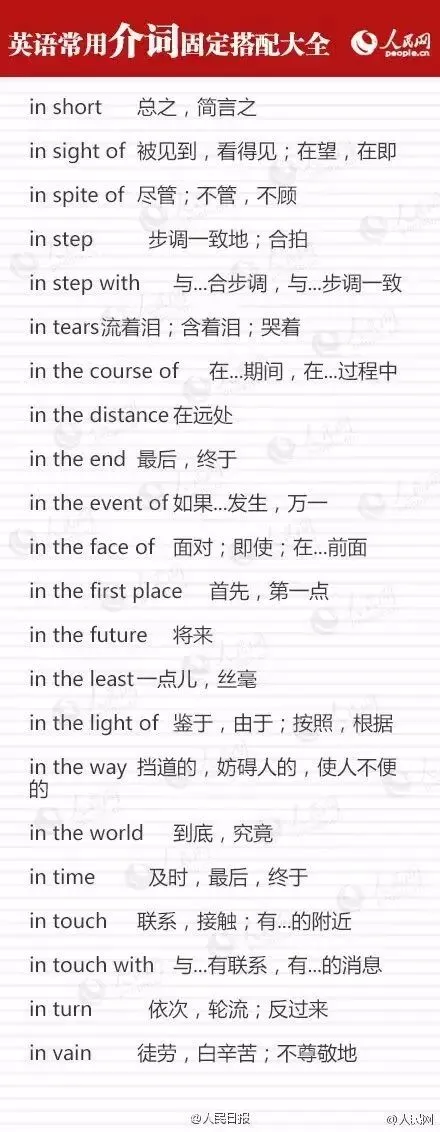 这九类介词用法辨析,中考英语必考(附固定搭配)-第8张图片-四季读书网