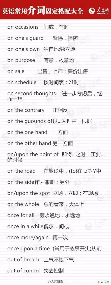 这九类介词用法辨析,中考英语必考(附固定搭配)-第10张图片-四季读书网