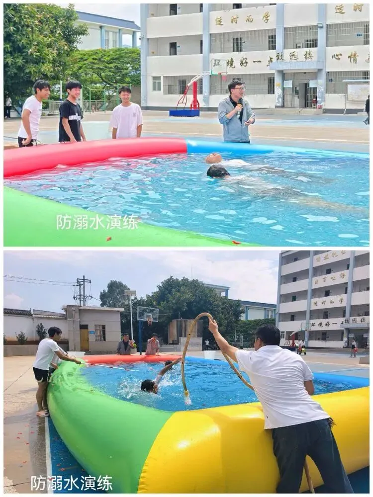 泼水释压助冲刺.凝心鼓劲战中考——竹园中学开展初三消暑减压泼水主题活动-第12张图片-四季读书网