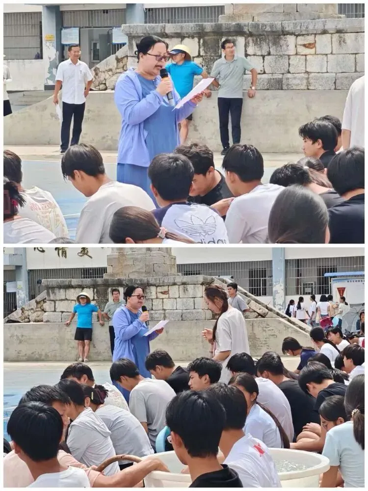 泼水释压助冲刺.凝心鼓劲战中考——竹园中学开展初三消暑减压泼水主题活动-第20张图片-四季读书网