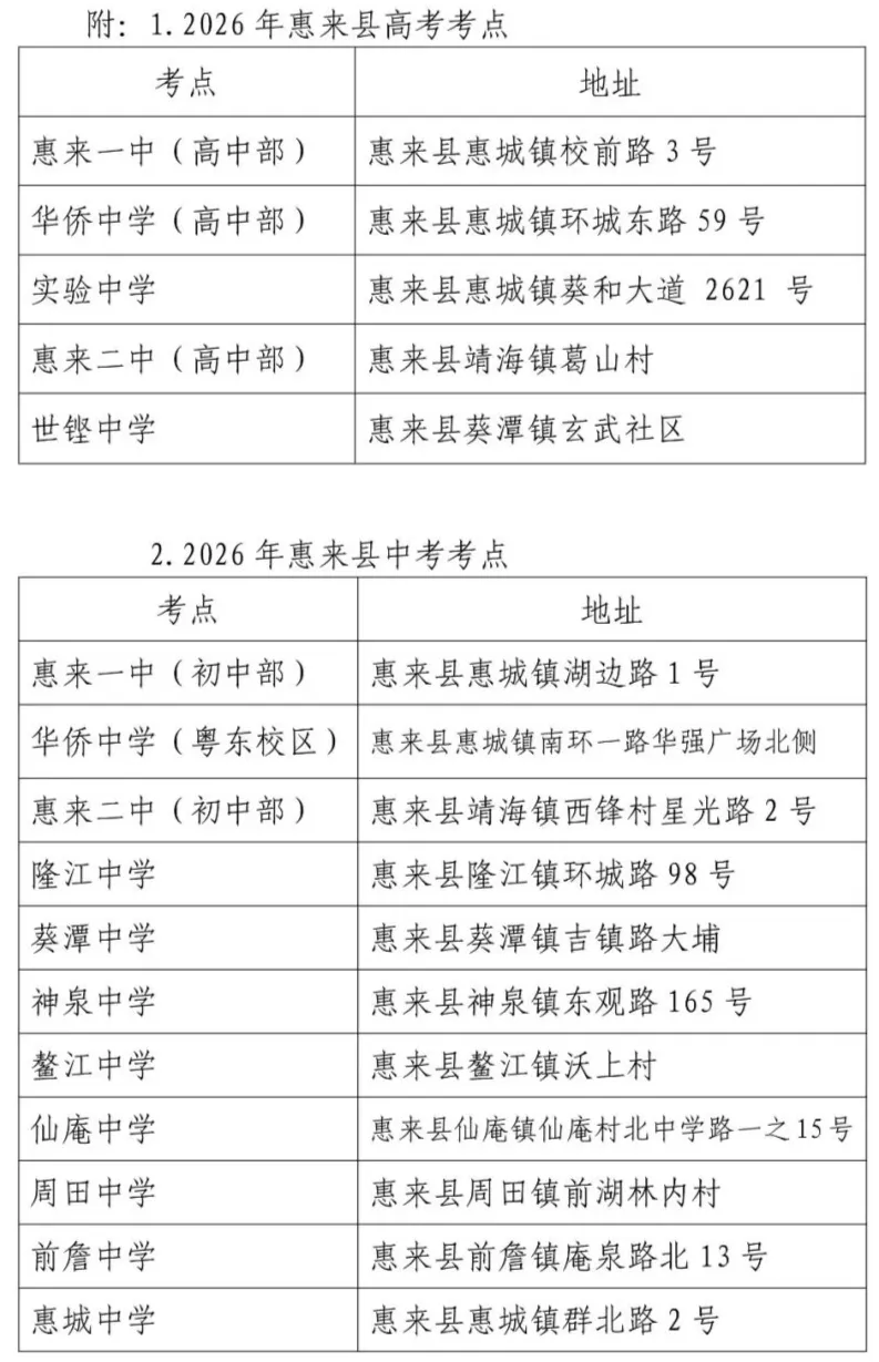 隆江这2个地方,设立中考考点...-第3张图片-四季读书网