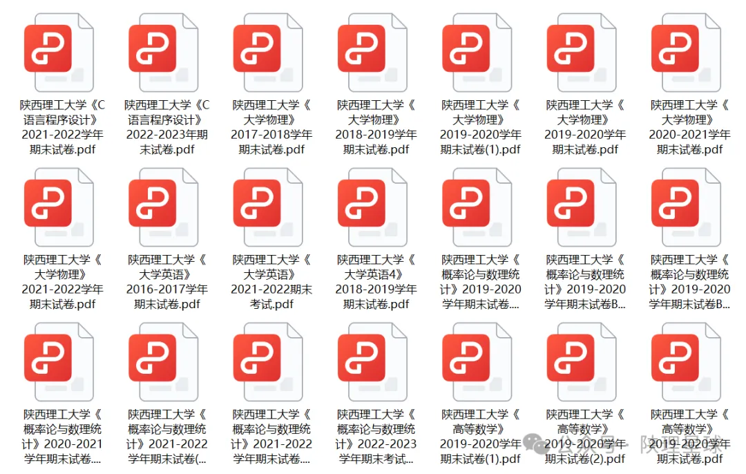 陕西理工大学历年期末真题来了~-第3张图片-四季读书网