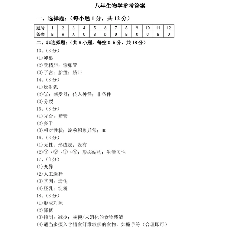 2026年6月铁岭开原八年学情调查试卷+答案-第59张图片-四季读书网