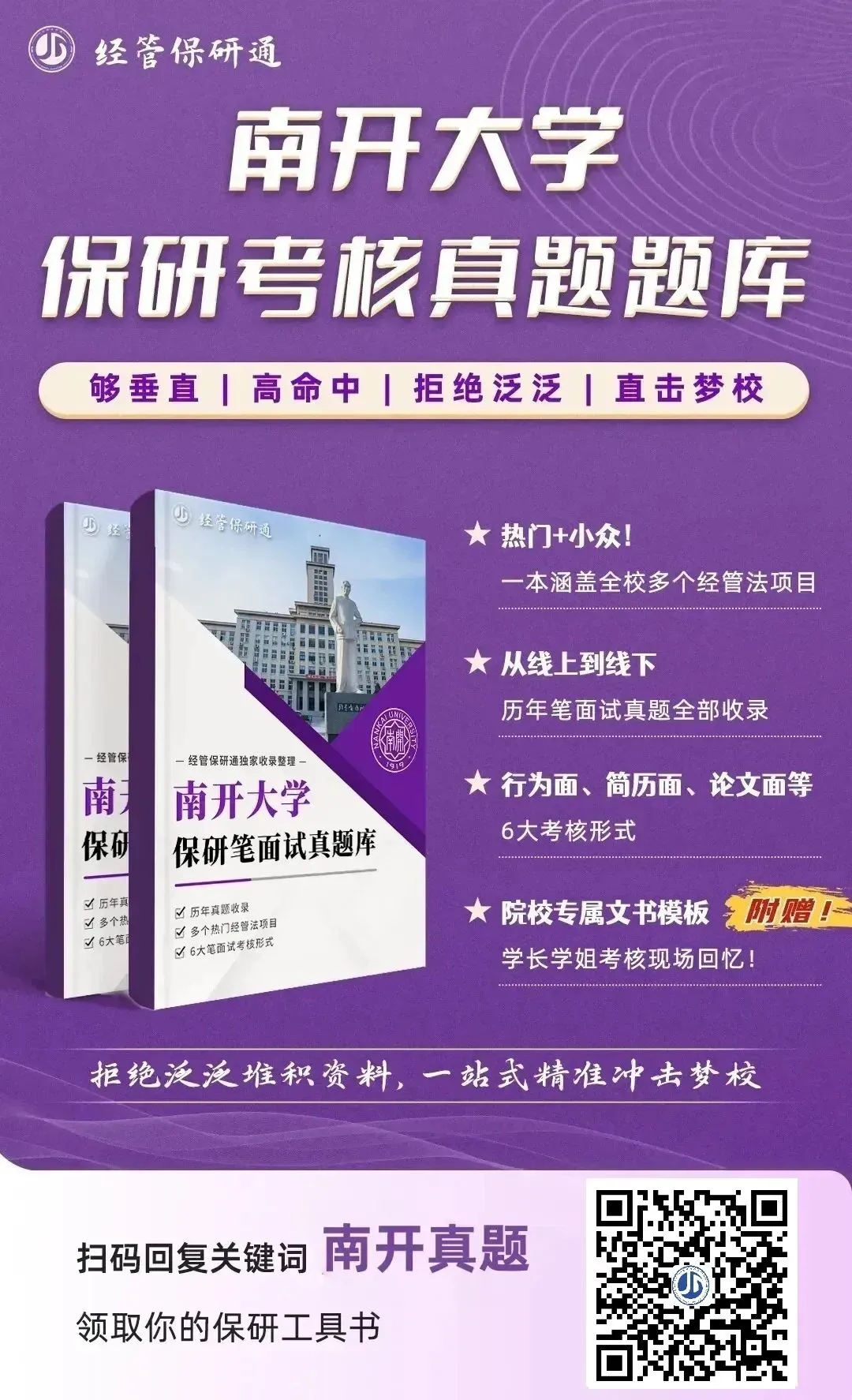 【南开真题】南开大学经管法保研真题库!涵盖经院、商院、经发院等4个学院!历年收录!-第2张图片-四季读书网