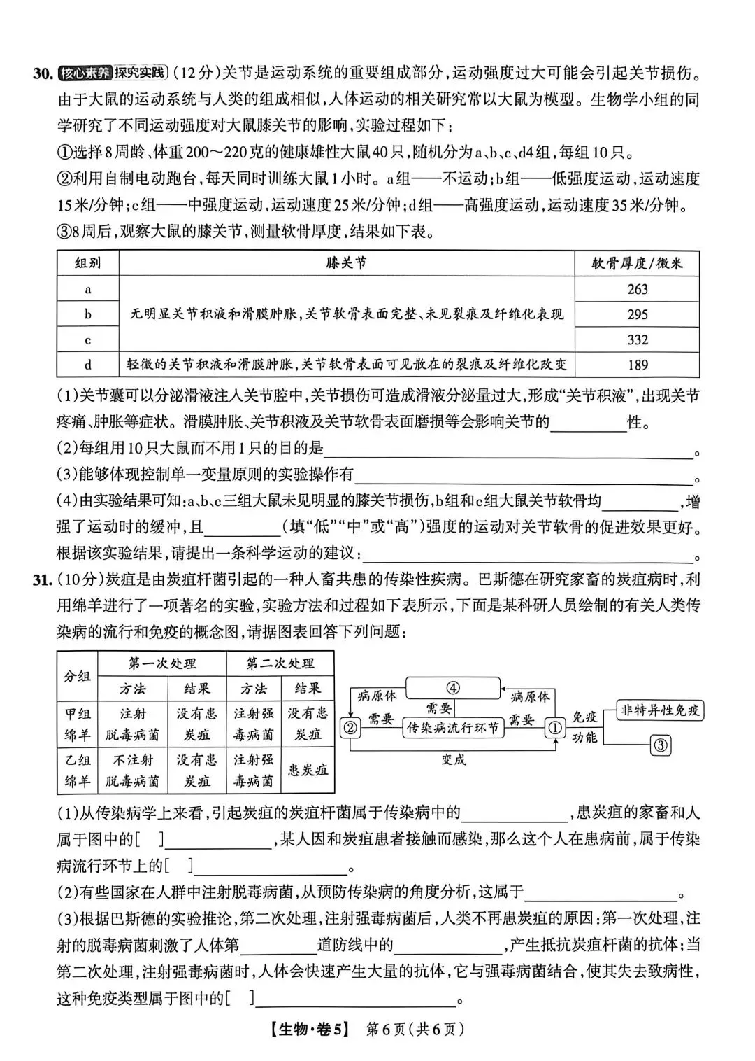 2025年湖南省初中学业水平考试模拟联考卷-第6张图片-四季读书网
