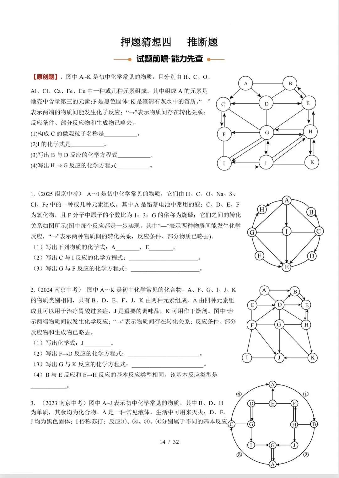 马到成功老师推荐中考冲刺压轴化学讲义分享-第14张图片-四季读书网