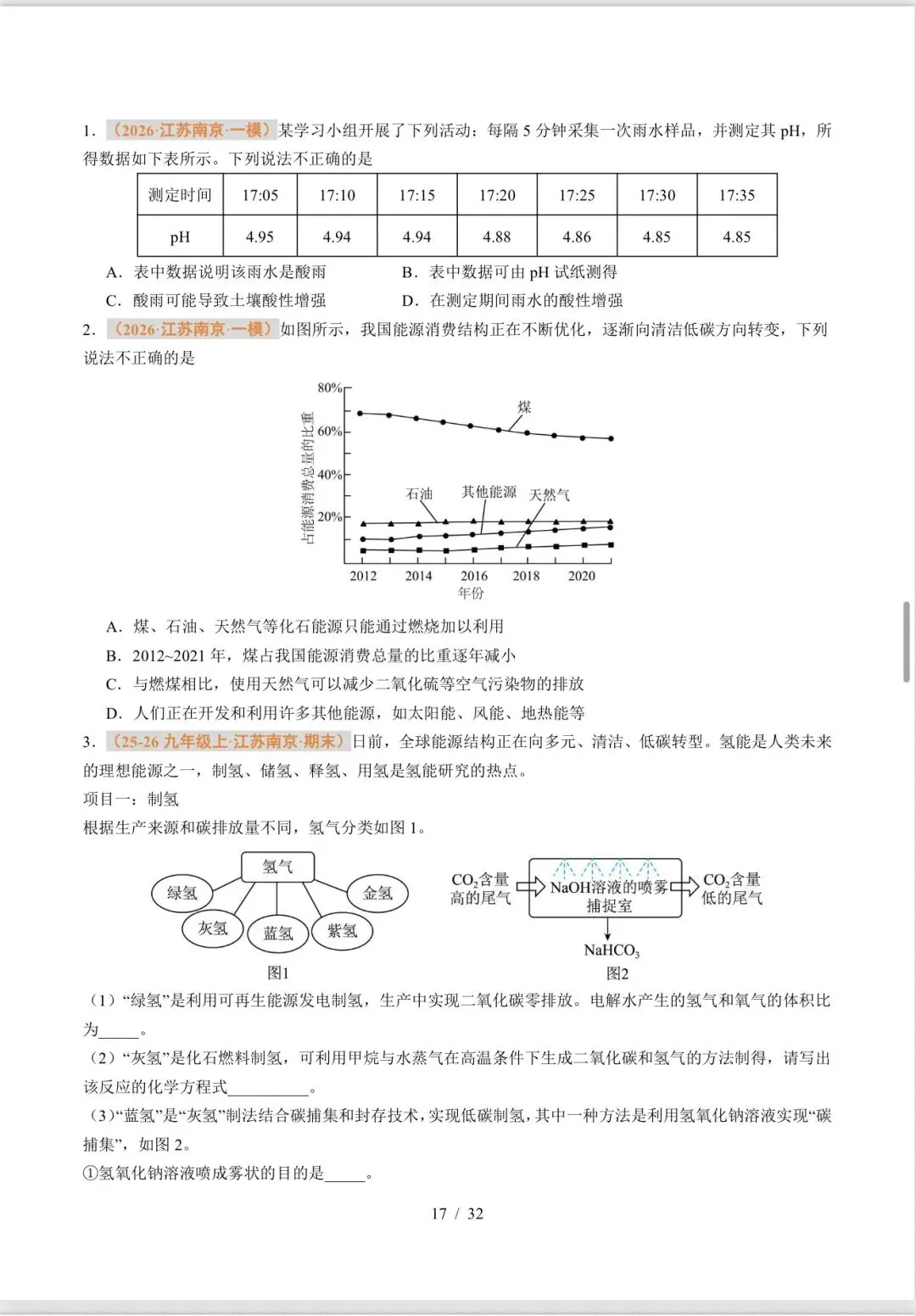 马到成功老师推荐中考冲刺压轴化学讲义分享-第16张图片-四季读书网