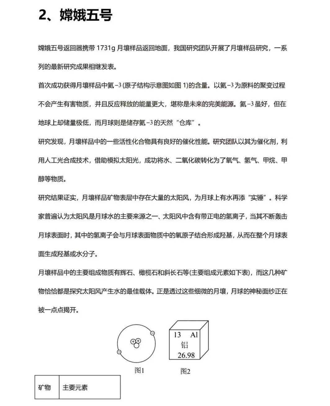月壤不止是土!全是中考化学得分点(上海兰生新题型)-第1张图片-四季读书网