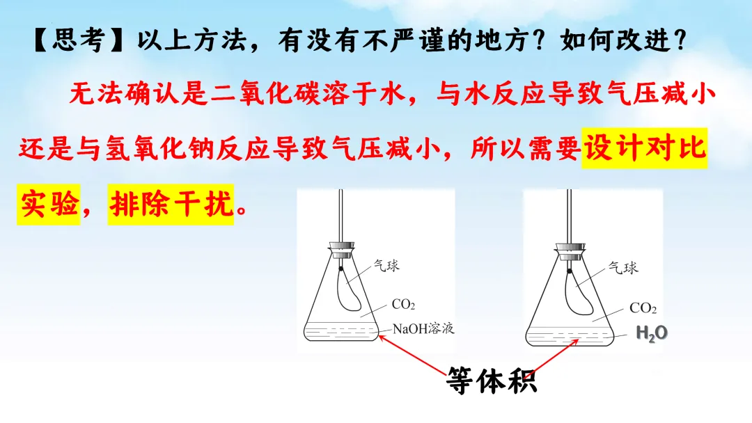 E61 二轮专题复习 决胜中考2026 优质课资源包 初中化学《CO2与NaOH溶液反应无明显现象实验探究--科学探究》课件PPT+教学设计Word-第12张图片-四季读书网