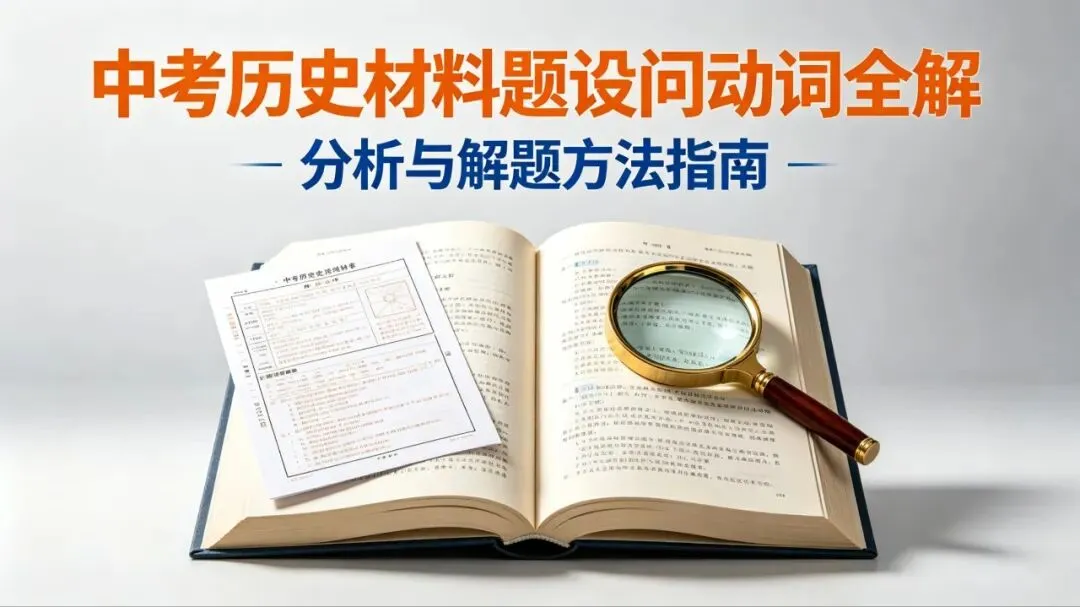 从命题视角梳理|中考历史材料题全类型设问动词+配套答题策略-第1张图片-四季读书网