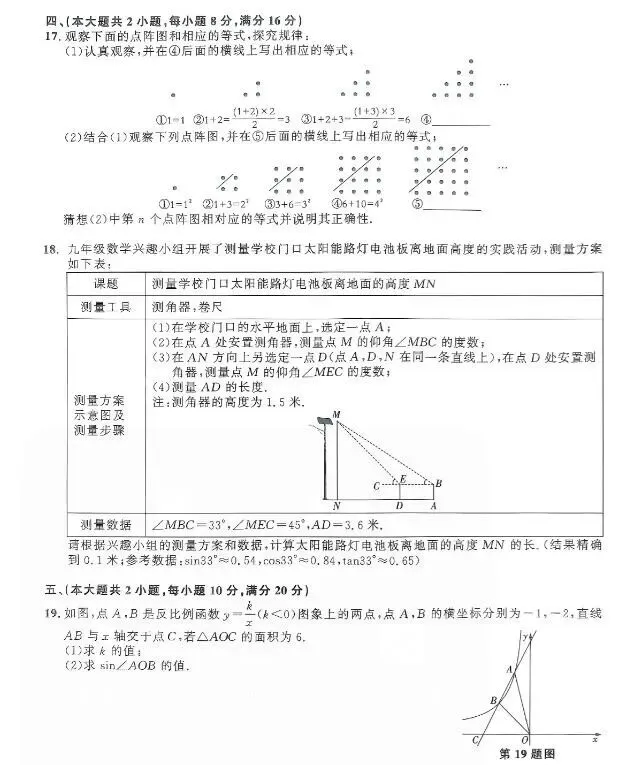 几套高质中考数学试卷!高考4天,供中考生在家练手!-第10张图片-四季读书网
