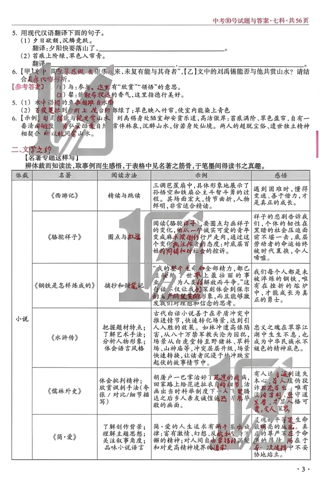 2026年山西中考10语文-第3张图片-四季读书网