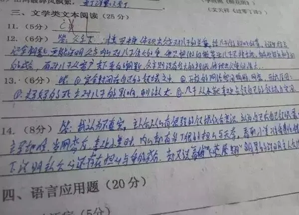 网阅试卷的真面目-第54张图片-四季读书网