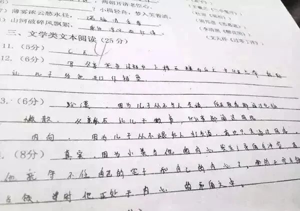网阅试卷的真面目-第56张图片-四季读书网