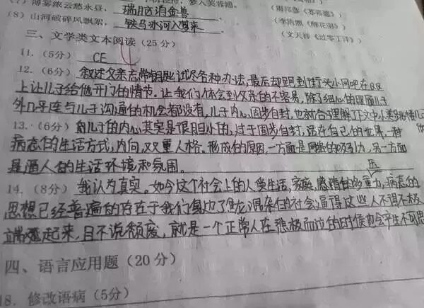 网阅试卷的真面目-第62张图片-四季读书网
