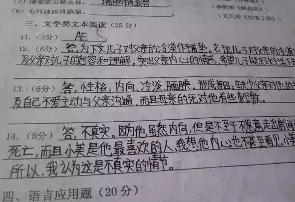 网阅试卷的真面目-第66张图片-四季读书网