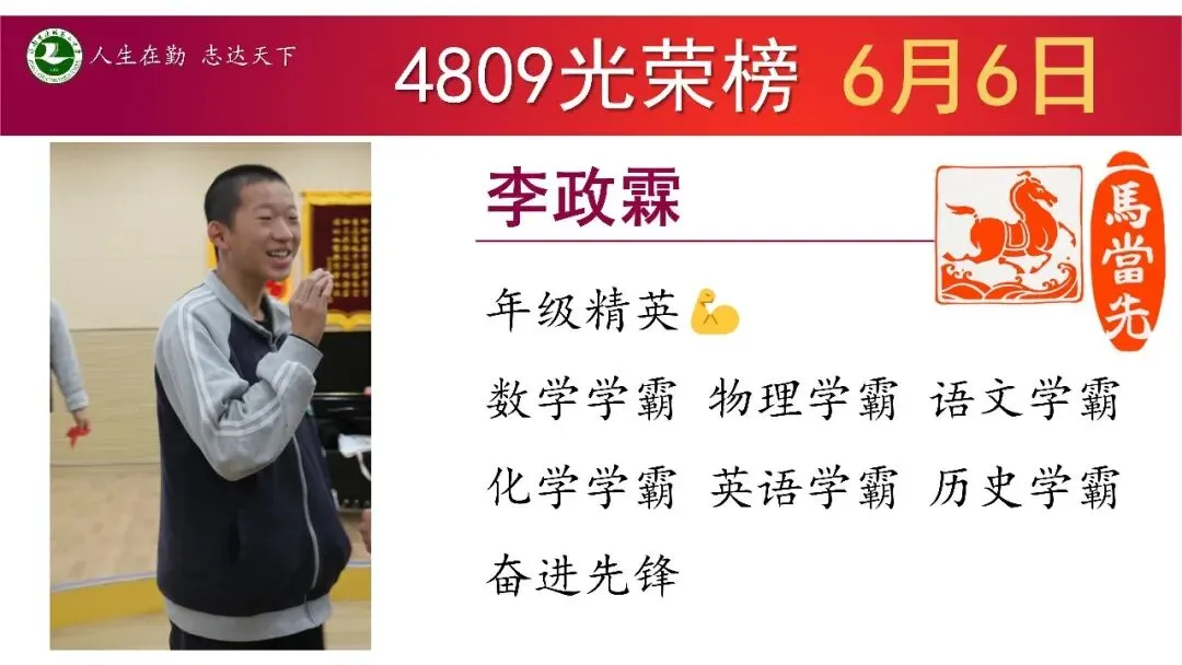 6月6日星期6“班级光荣榜”丨模拟考试考好了,要让它更好;考差了,也不是坏事!当下你在做什么,才算数!-第9张图片-四季读书网
