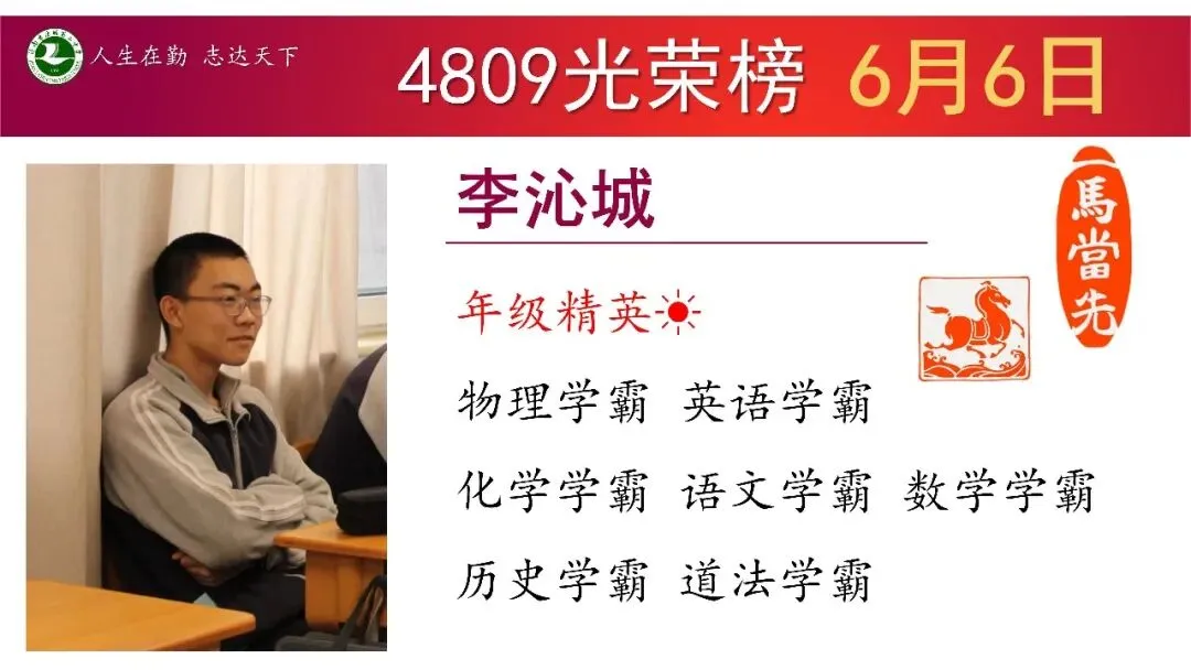 6月6日星期6“班级光荣榜”丨模拟考试考好了,要让它更好;考差了,也不是坏事!当下你在做什么,才算数!-第10张图片-四季读书网