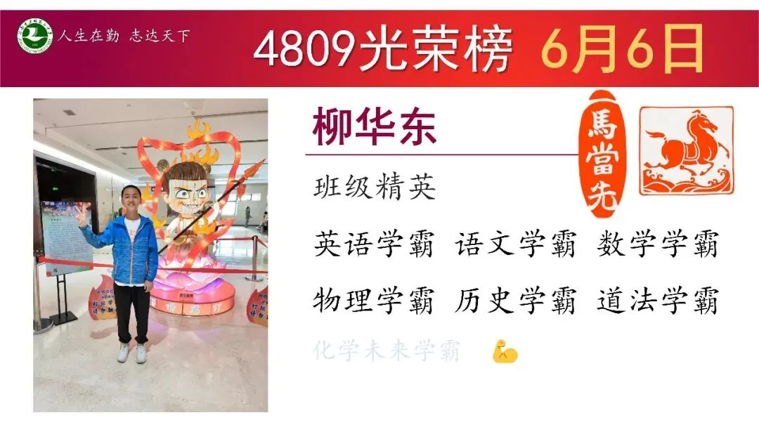 6月6日星期6“班级光荣榜”丨模拟考试考好了,要让它更好;考差了,也不是坏事!当下你在做什么,才算数!-第19张图片-四季读书网